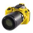 Zbroja EasyCover osłona gumowa dla Nikon D5500/5600 żółta Tył