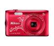 Aparat cyfrowy Nikon COOLPIX A300 czerwony z ornamentem Przód