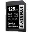 Karta pamięci Lexar SDXC Professional SILVER Plus 1066x UHS-I/U3/A2/4K R205/W150 V30 128GB Tył