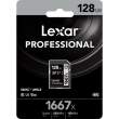 Karta pamięci Lexar LEXAR 128GB 1667x SDXC UHS-II U3 V60 Góra