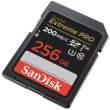 Karta pamięci Sandisk SDXC EXTREME PRO 256GB 200MB/s V30 UHS-I U3 Góra
