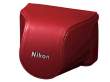  futerały, kabury, pokrowce na aparaty Nikon CB-N2000SE czerwony na J1 + 10-30mm Przód