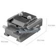  Statywy i akcesoria szybkozłączki Smallrig HawkLock H38 Arca-Swiss Quick Release Mount Plate do gimbali DJI Tył