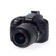 Zbroja EasyCover osłona gumowa dla Nikon D3300/D3400 czarna Boki