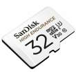 Karta pamięci Sandisk microSDHC 32GB High Endurance do rejestratorów i monitoringu + Adapter kart SD Tył