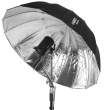 Parasol GlareOne Orb Deep 130 srebrny z dyfuzorem Góra