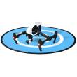 Akcesoria do dronów pozostałe PGY Mata lądowisko do dronów 75cm (PGY-AC-308) Przód