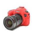Zbroja EasyCover osłona gumowa dla Canon 6D czerwona Przód
