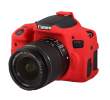 Zbroja EasyCover osłona gumowa dla Canon 750D czerwona Tył