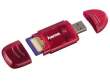 Czytnik Hama USB 2.0 Cardreader 6w1 czerwony Tył
