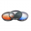  filtry Polar Pro Zestaw 3 filtrów do DJI Inspire 1 / Osmo (ND8 Gradient Filter, Tobacco/Orange Filter, Blue Filter) Przód