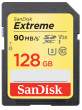 Karta pamięci Sandisk SDXC 128 GB EXTREME 90MB/s Video Speed Class V30 U3 UHS-I Przód