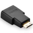  Kable HDMI Ugreen adapter mini-HDMI do HDMI czarny (20101) Tył