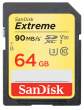 Karta pamięci Sandisk SDXC 64 GB EXTREME 90MB/s Video Speed Class V30 U3 UHS-I Przód