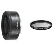Obiektyw Canon EF-M 22 mm f/2.0 STM + filtr CANON UV 43 mm Przód