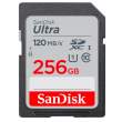Karta pamięci Sandisk SDXC 256 GB ULTRA 120 MB/s C10 UHS-I Przód