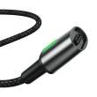  kable i adaptery Baseus Kabel magnetyczny  Zinc Kit micro USB / USB-C / Lightning 2.4/3A 1m (czarny) Góra