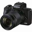 Aparat cyfrowy Canon EOS M50 Mark II czarny + 18-150 mm f/3.5-6.3 Przód