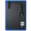  dyski zewnętrzne SSD Western Digital SSD MY Passport GO 500GB Niebieski (odczyt 400 MB/s) Boki