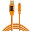  Kable USB do aparatów Tethertools KABEL USB 2.0 - Micro-B 5-Pin 4.6m pomarańczowy (CU5430-ORG) Przód