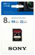 Karta pamięci Sony Expert SDHC 8 GB 94MB/s UHS-I C10 U1 Tył