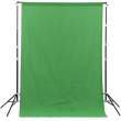 Tło materiałowe GlareOne materiałowe Green Screen Backdrop 1.8x3 m - zielone Przód