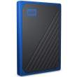  dyski zewnętrzne SSD Western Digital SSD MY Passport GO 500GB Niebieski (odczyt 400 MB/s) Tył