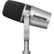  mikrofony Shure Mikrofon dynamiczny MV7 do podcastów srebny Góra