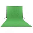 Tło materiałowe GlareOne materiałowe Green Screen Backdrop 3x6 m - zielone
