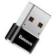  Zasilanie mobilne kable i adaptery Baseus Adapter USB-C do USB-A Baseus 3A (czarny) Boki