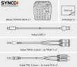  miksery/adaptery audio Synco MC4 mikser audio 4 kanałowy Tył