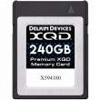Karta pamięci Delkin XQD 240GB 2933X - R440/W400 Przód