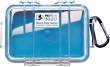  kufry i skrzynie Peli 1030 mikro skrzynka, niebieska wkładka przeźroczysta Przód