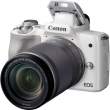Aparat cyfrowy Canon EOS M50 + ob. EF-M 18-150 mm biały Przód
