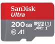 Karta pamięci Sandisk microSDHC 200 GB ULTRA 100MB/s C10, A1 + adapter SD + aplikacja Memory Zone Android Przód