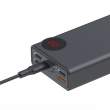 powerbanki Baseus Powerbank 30000mAh z wyświetlaczem Mulight 2x USB, QC 3.0, PD (czarny) Boki