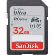 Karta pamięci Sandisk SDHC 32 GB ULTRA 120 MB/s C10 UHS-I Przód