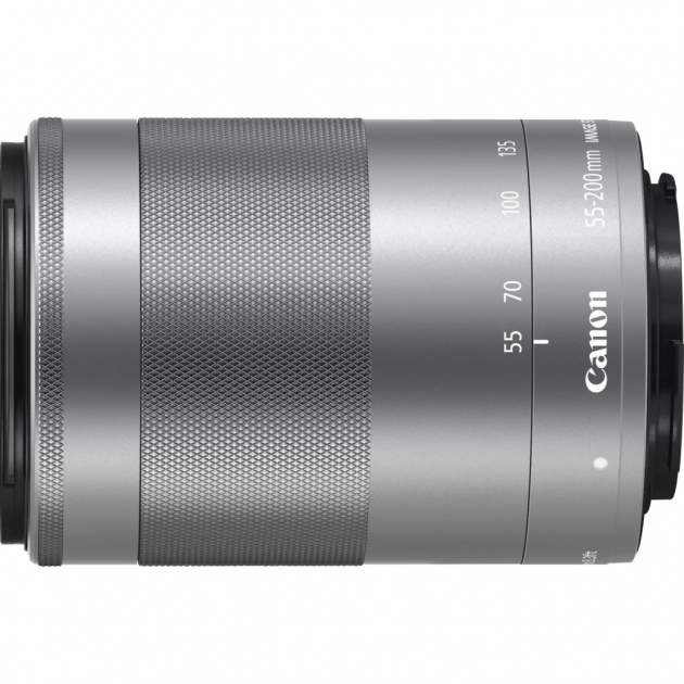 Canon EF-M 55-200 mm f/4.5-6.3 IS STM srebrny - Obiektywy do