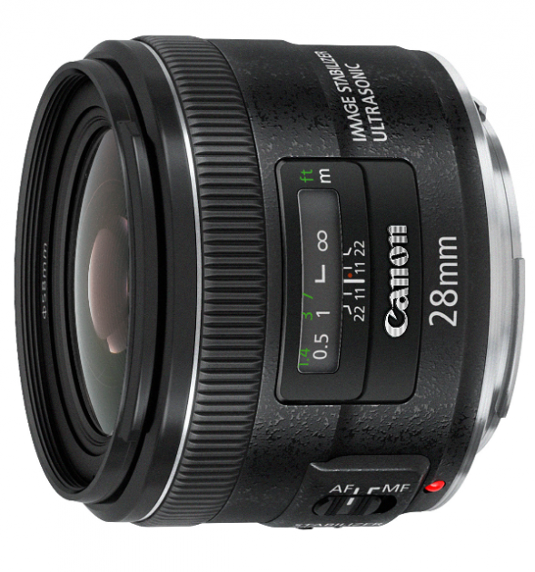 Canon 2510A010AA EF 28mm f/1.8 USM Lens - Filter Size - 58mm