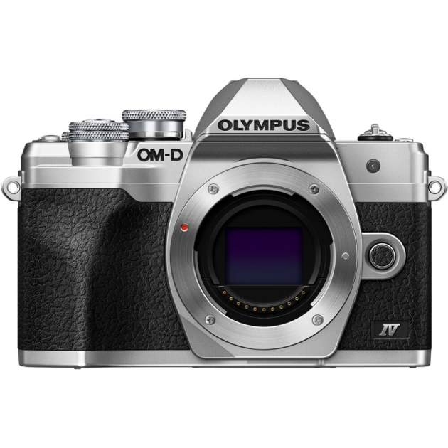 Olympus OM-10セート Olympus OM-D E-M10 Mark IV body srebrny - Aparaty cyfrowe