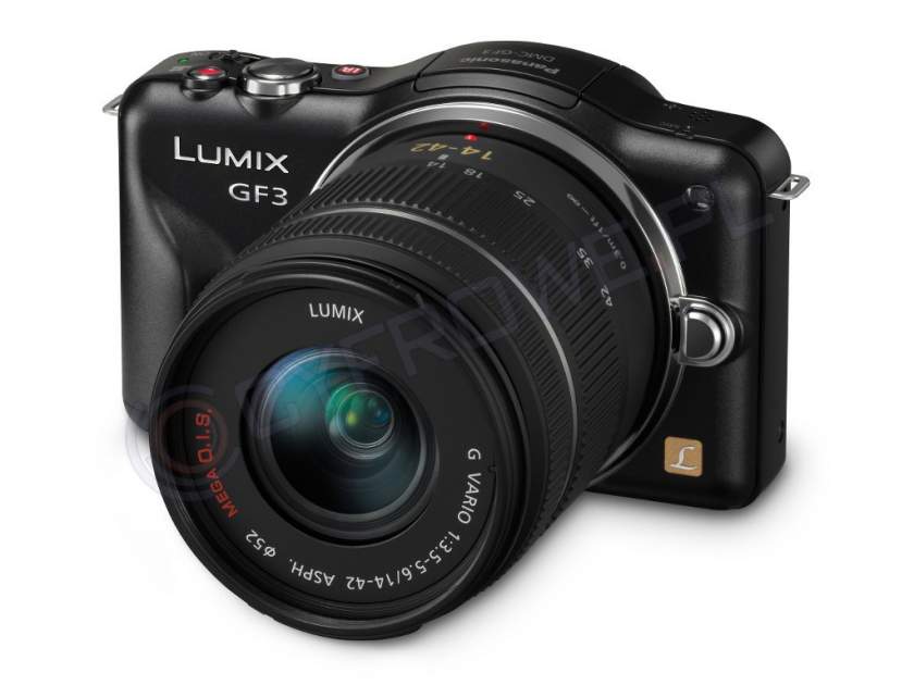 Panasonic LUMIX DMC-GF3/14-45mm （良品） PANASONIC DMC-GF3 CZARNY + OB. 14-42 - Aparaty cyfrowe