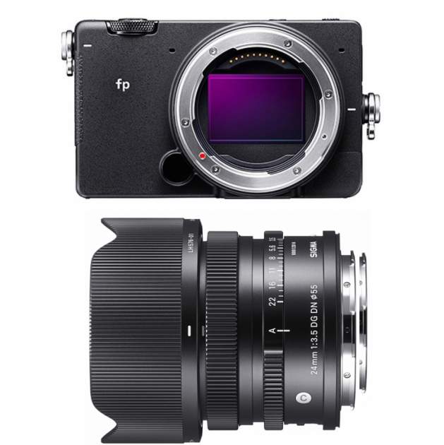 Sigma fp + Sigma C 24 mm F3.5 DG DN LMount (seria I) Aparaty cyfrowe