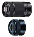 Obiektyw Sony  E 35 mm f/1.8 + E 55-210 mm f/4.5-6.3 OSS czarny.