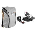 Plecak Peak Design  Zestaw Plecak Everyday Backpack 20L popielaty + Bino Kit_z01
