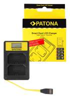 Ładowarka Patona  USB  Smart Dual LCD do Sony NP-FZ100 NPFZ100 A7 III
