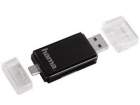 Czytnik Hama  USB 2.0 SD do tabletów i smartfonów czarny