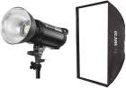 Lampa Quadralite  Videoled 1000 + softbox GlareOne Strappo 80x120 cm