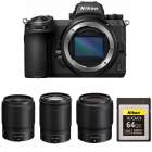 Aparat cyfrowy Nikon  Z7 II + Nikkor Z 35mm F/1.8 + Z 50mm F/1.8 + Z 85mm F/1.8 + karta pamięci XQD 64GB