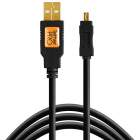  Tethertools  KABEL USB 2.0 - Mini-B 8-Pin 4.6m black (CU8015-BLK)