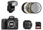 Lustrzanka Nikon  D750 + ob.50mm f/1.4G + lampa SB-700 + karta 64GB + blenda -zestaw do fotografii portretowej